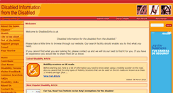 Desktop Screenshot of disabledinfo.co.uk